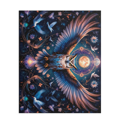 Majestic Night Watcher Puzzle | 120-500 Pieces | Hippsey Creations
