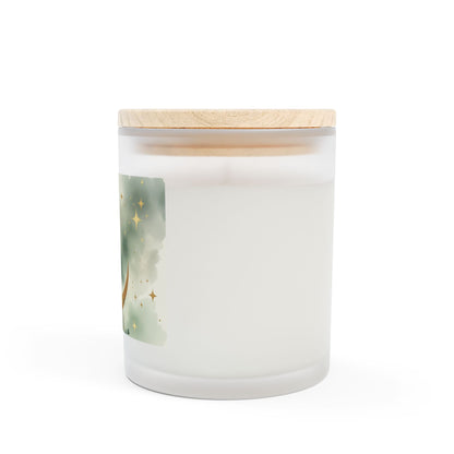 Green Moon Wooden Wick Candle | 11oz Coconut-Soy | Hippsey Creations