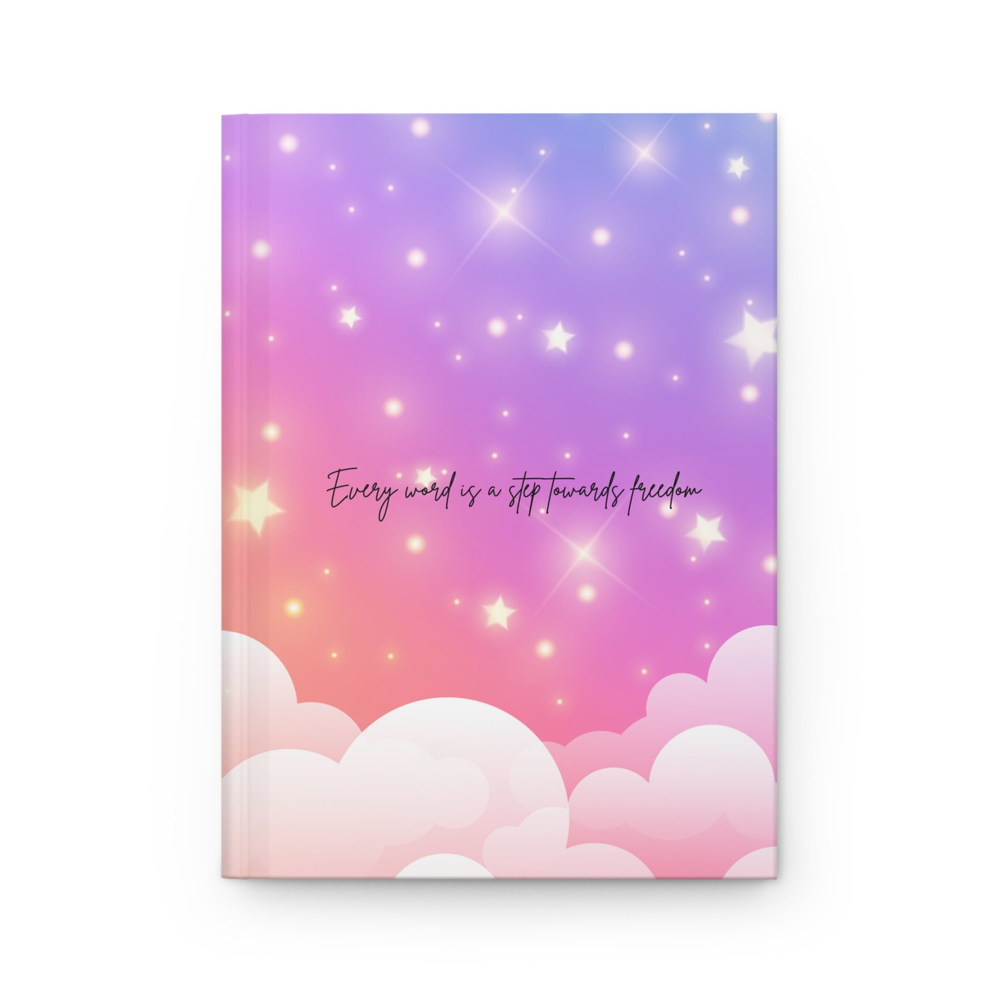 Every word is a step. Hardcover Journal - Hippsey Creations