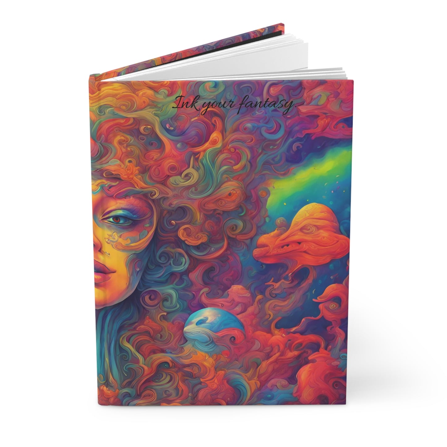 Whimsy Splash Hardcover Journal - Hippsey Creations