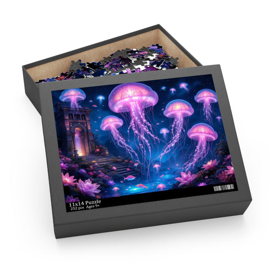 Colorful Jellyfish Puzzle | 120-500 Pieces | Hippsey Creations