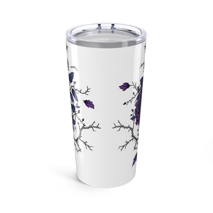 Skull & Floral Tumbler | 20oz Stainless Steel | Hippsey Creations