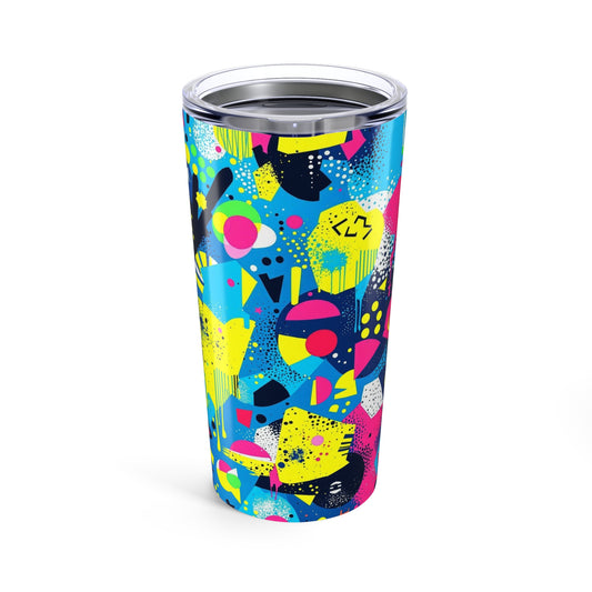 Vibrant Abstract Art Tumbler | 20oz Stainless Steel | Hippsey Creations