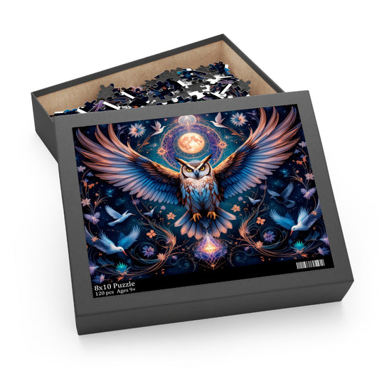 Majestic Night Watcher Puzzle | 120-500 Pieces | Hippsey Creations