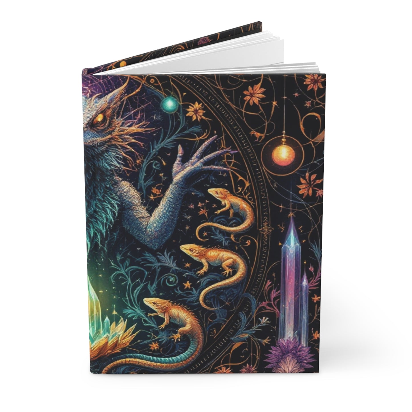 Mystical Lizard Lore Hardcover Journal | 5x8 150 Pages | Hippsey Creations