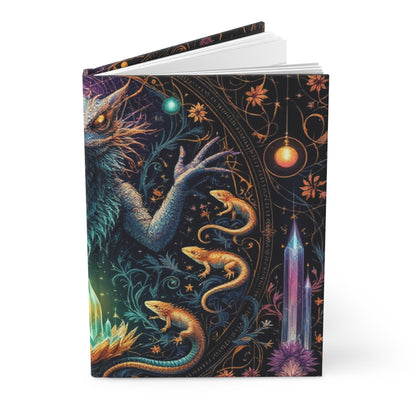 Mystical Lizard Lore Hardcover Journal | 5x8 150 Pages | Hippsey Creations