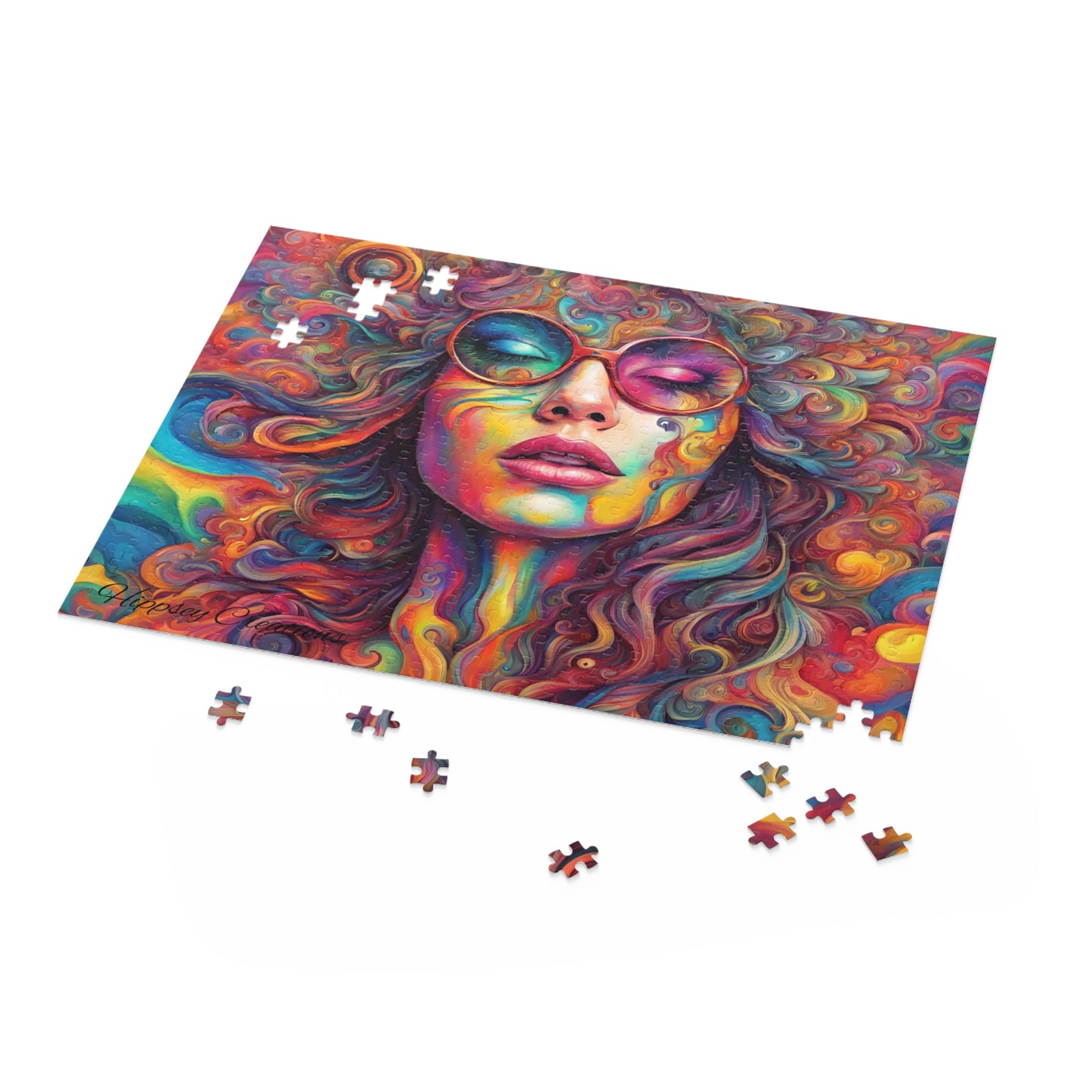 Psychedelic Palette Puzzle (120, 252, 500-Piece) - Hippsey Creations