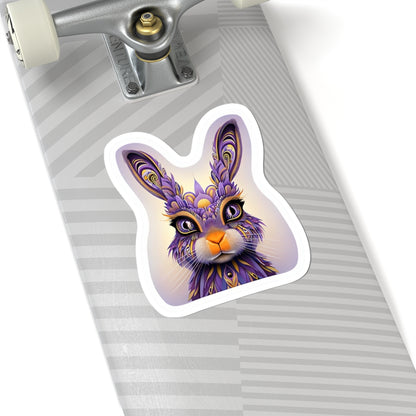 Colorful Rabbit Sticker | Kiss-Cut Design | Hippsey Creations