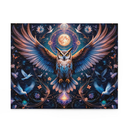 Majestic Night Watcher Puzzle | 120-500 Pieces | Hippsey Creations