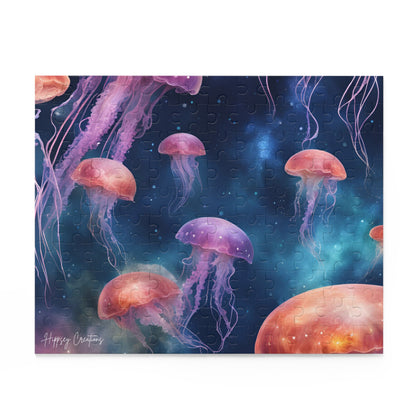 Jellyfish Journey Puzzle | 120-500 Pieces | Hippsey Creations