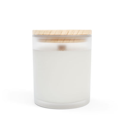Green Moon Wooden Wick Candle | 11oz Coconut-Soy | Hippsey Creations