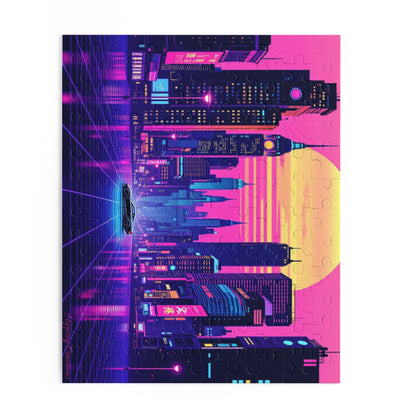 Neon City Puzzle | 120-500 Pieces | Hippsey Creations