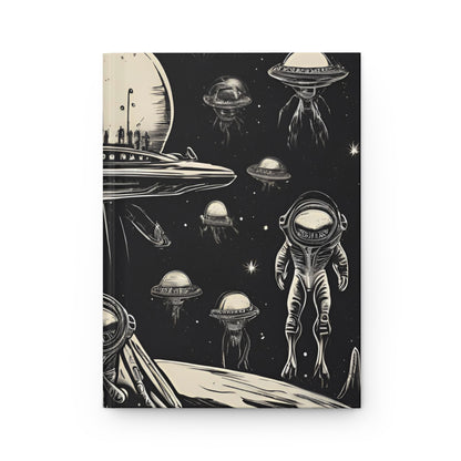 Galactic Invasion Log Hardcover Journal | 5x8 150 Pages | Hippsey Creations