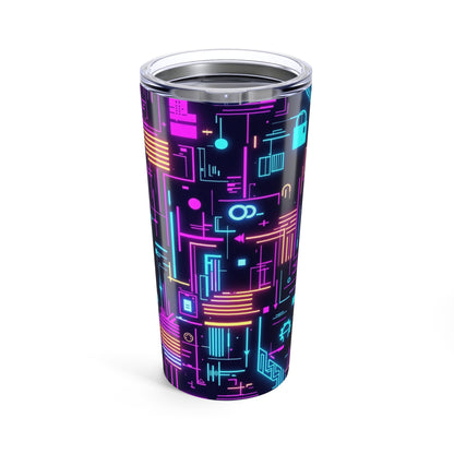 Neon Circuit Tumbler | 20oz Cyberpunk Tech | Hippsey Creations
