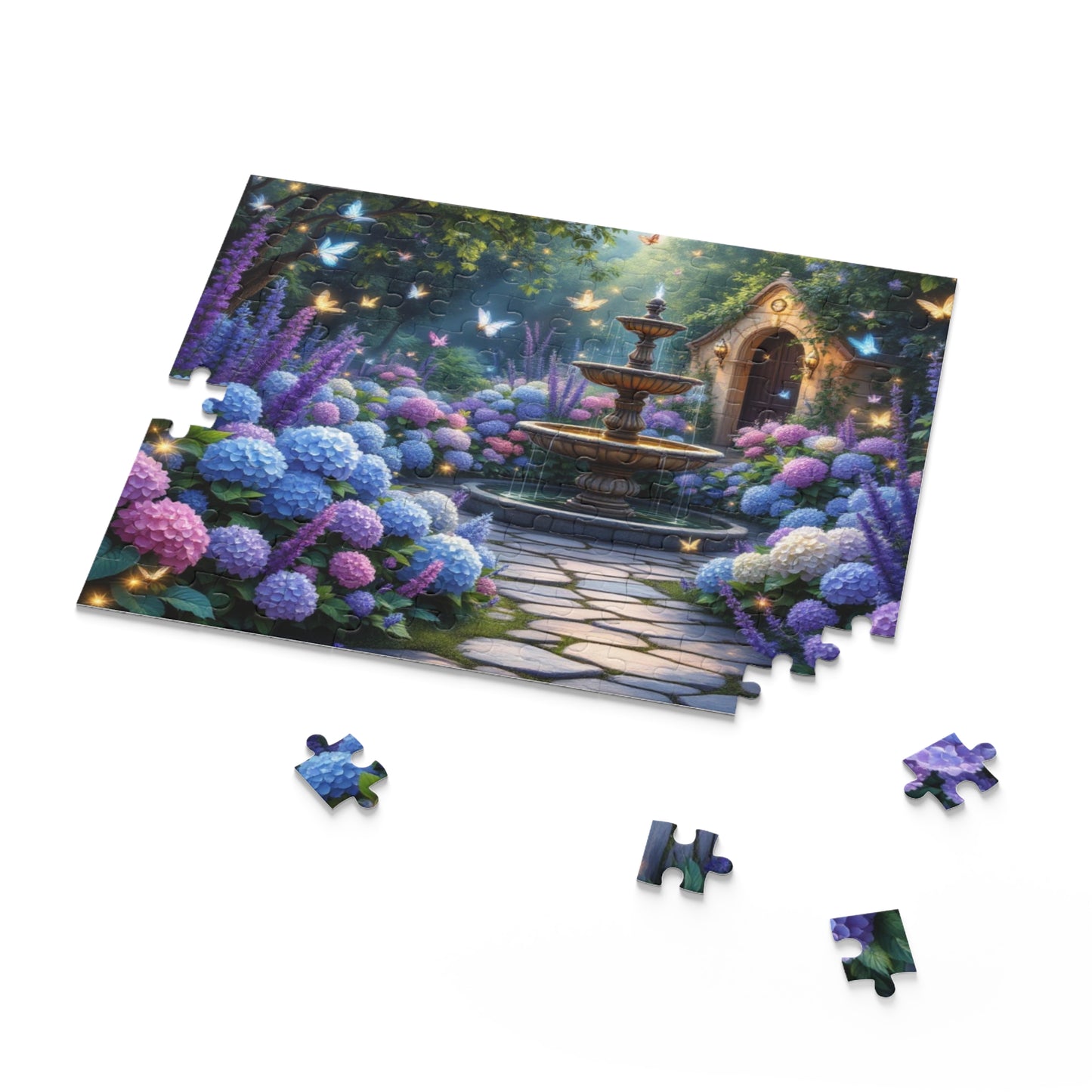 Enchanting Flower Garden Puzzle | 120-500 Pieces | Hippsey Creations