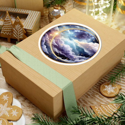 Moonlit Galaxy Sticker | Kiss-Cut Design | Hippsey Creations