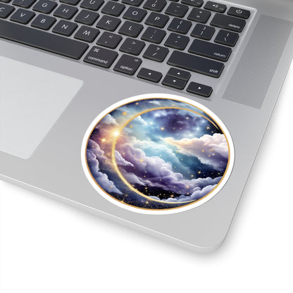 Moonlit Galaxy Sticker | Kiss-Cut Design | Hippsey Creations