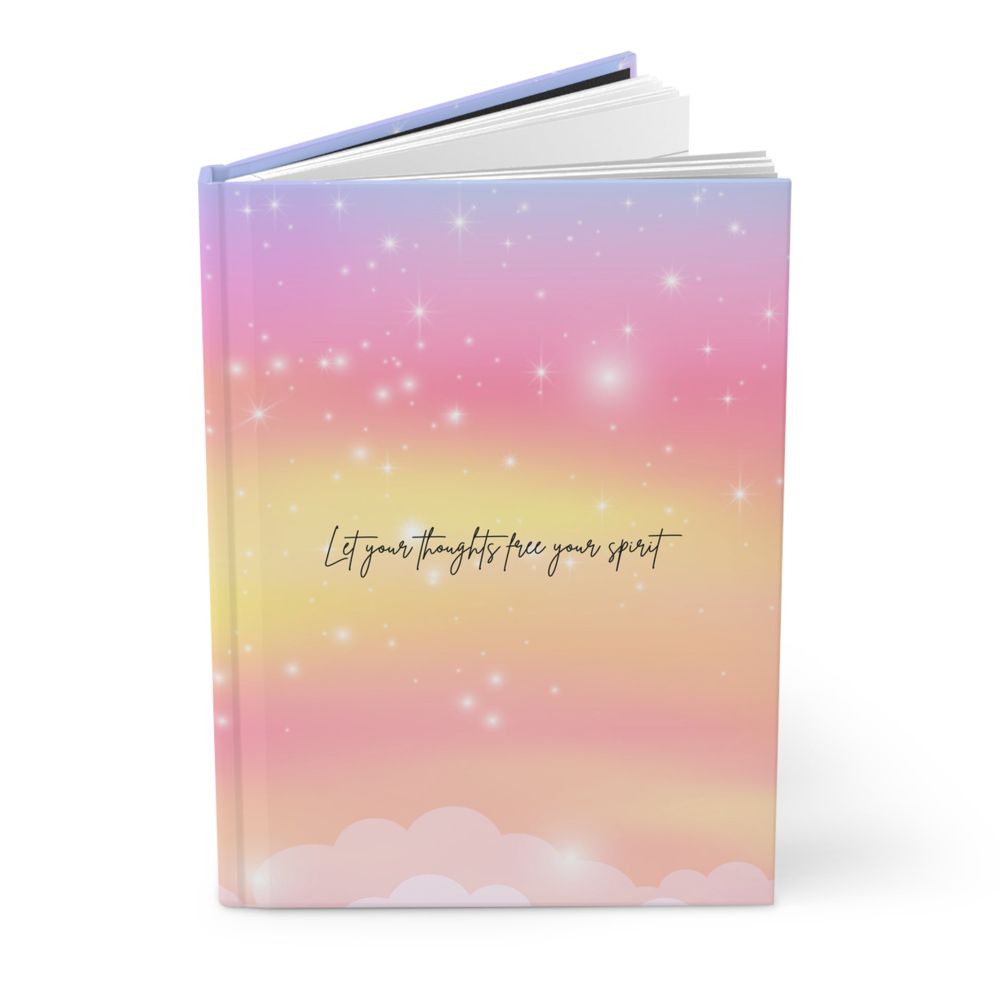 Let your thoughts free. Hardcover Journal - Hippsey Creations