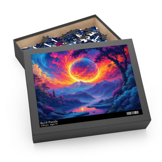 Vibrant Sunset Puzzle | 120-500 Pieces | Hippsey Creations
