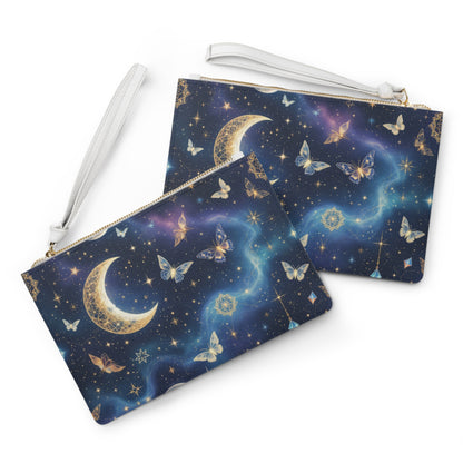 Celestial Butterfly Clutch Bag | Vegan Leather | Hippsey Creations