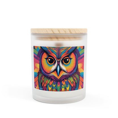 Owl Wisdom Soy Candle | 11oz Frosted Glass | Hippsey Creations