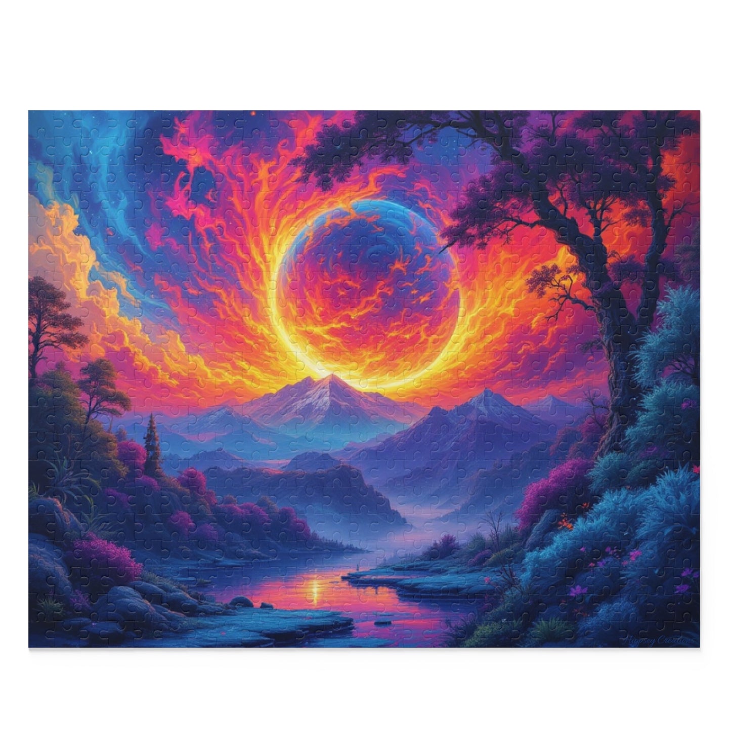 Vibrant Sunset Puzzle | 120-500 Pieces | Hippsey Creations