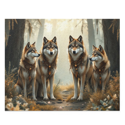 Majestic Wolf Puzzle | 120-500 Pieces | Hippsey Creations