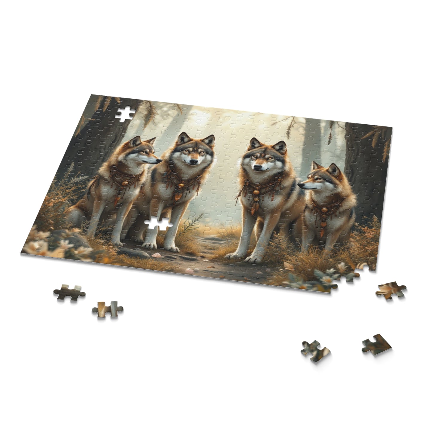 Majestic Wolf Puzzle | 120-500 Pieces | Hippsey Creations