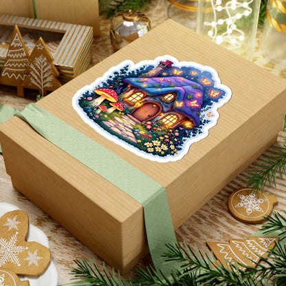 Whimsical Cottage Sticker | Kiss-Cut Design | Hippsey Creations