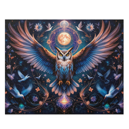 Majestic Night Watcher Puzzle | 120-500 Pieces | Hippsey Creations