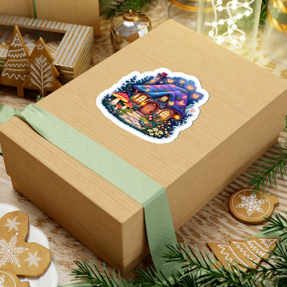Whimsical Cottage Sticker | Kiss-Cut Design | Hippsey Creations