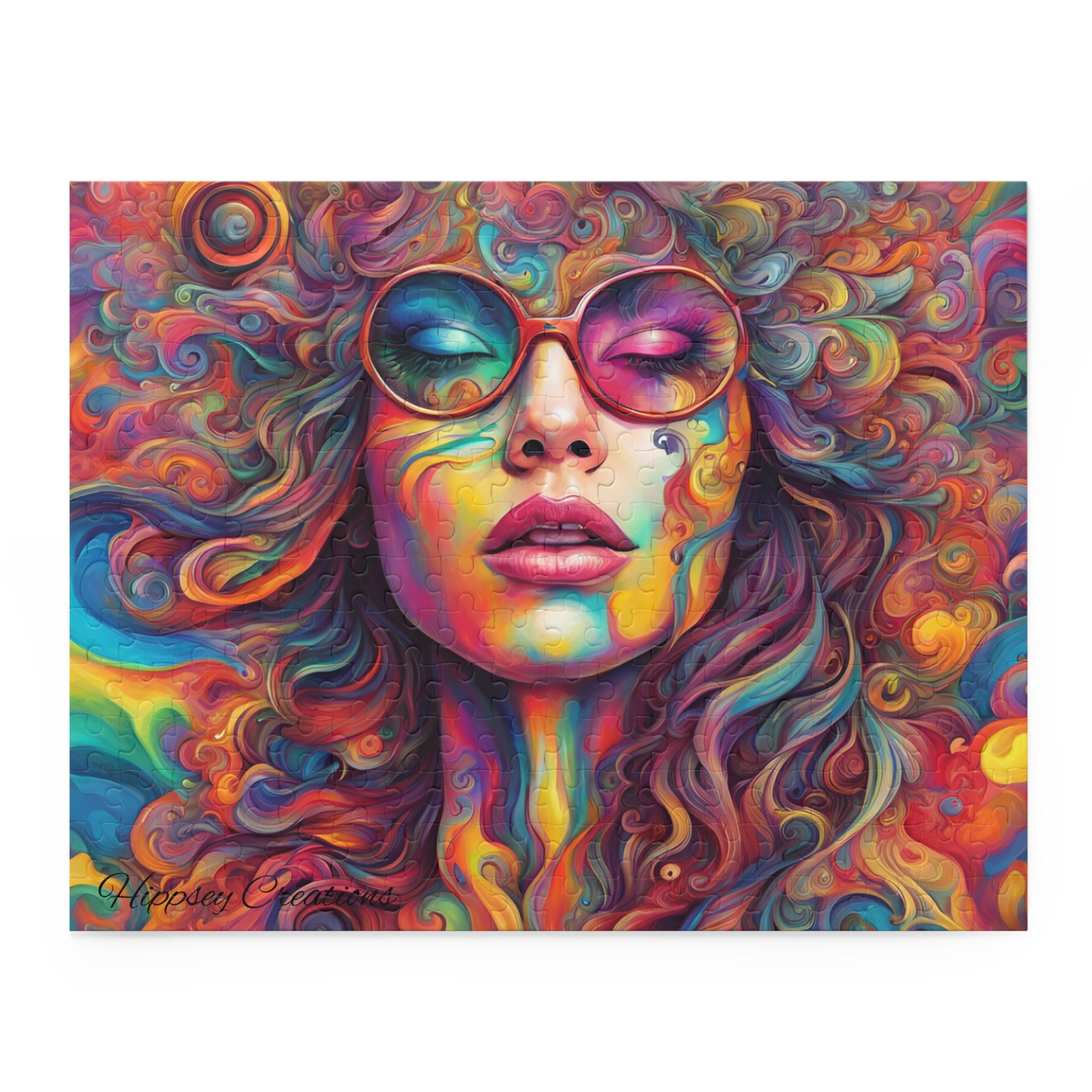 Psychedelic Palette Puzzle (120, 252, 500-Piece) - Hippsey Creations