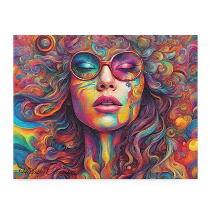 Psychedelic Palette Puzzle (120, 252, 500-Piece) - Hippsey Creations