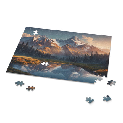 Majestic Mountain Puzzle | 120-500 Pieces | Hippsey Creations