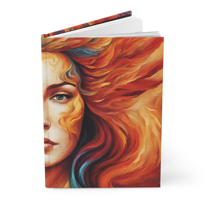 Phoenix Woman Hardcover Journal | 5x8 150 Pages | Hippsey Creations