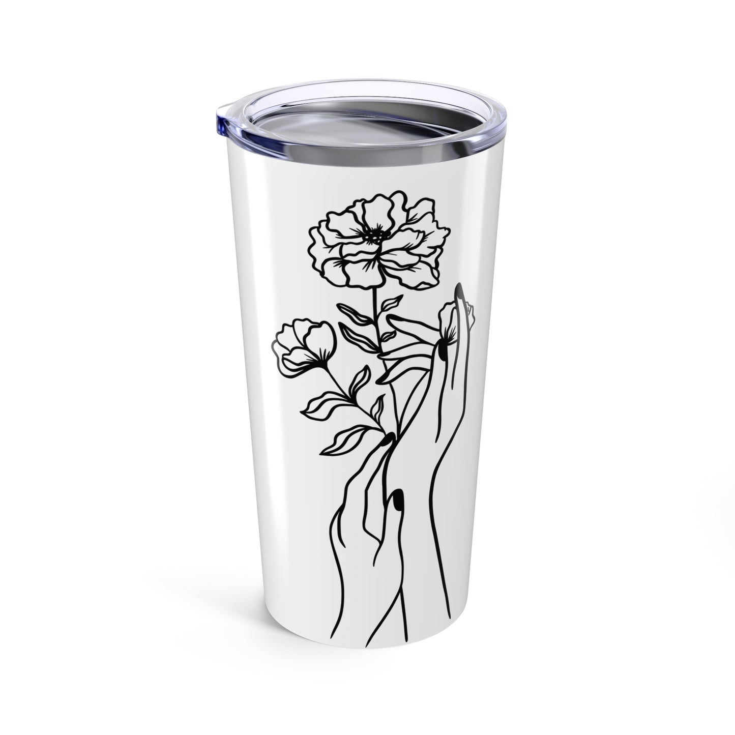Spa Teal Luxe But First Nails Tumbler | 20oz Stainless Steel | Hippsey Creations