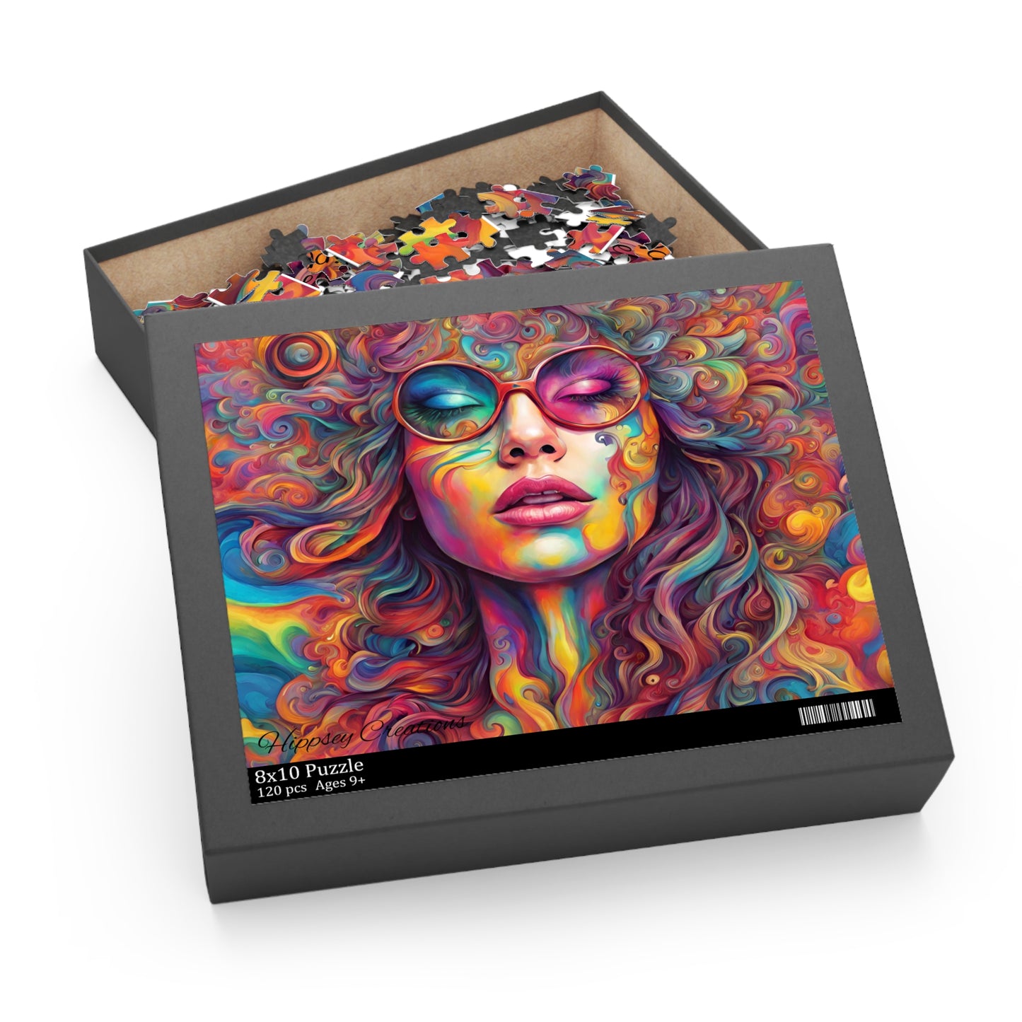 Psychedelic Palette Puzzle (120, 252, 500-Piece) - Hippsey Creations