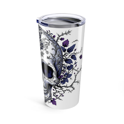 Skull & Floral Tumbler | 20oz Stainless Steel | Hippsey Creations