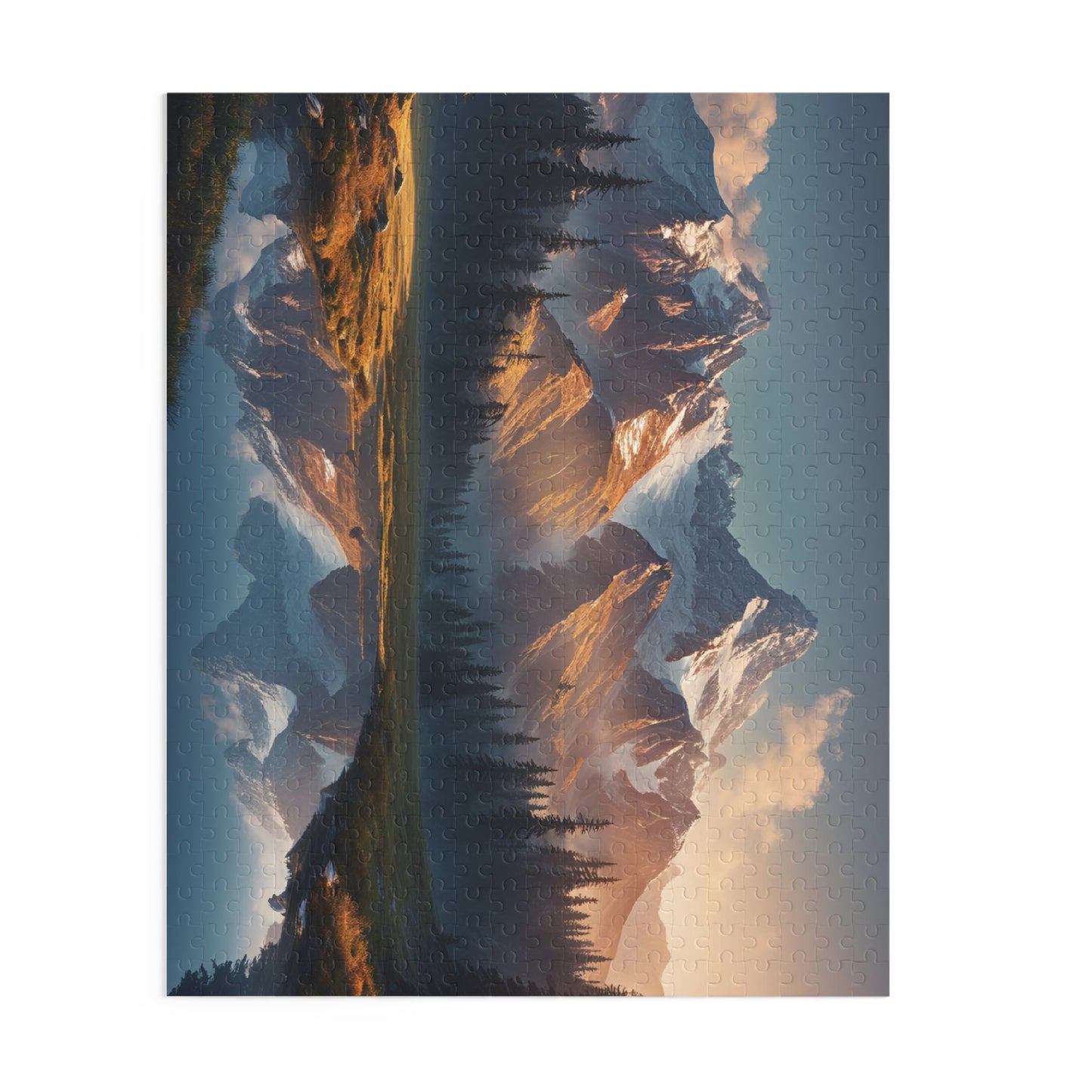Majestic Mountain Puzzle | 120-500 Pieces | Hippsey Creations