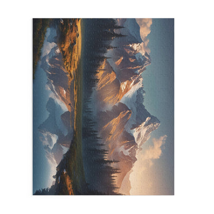 Majestic Mountain Puzzle | 120-500 Pieces | Hippsey Creations