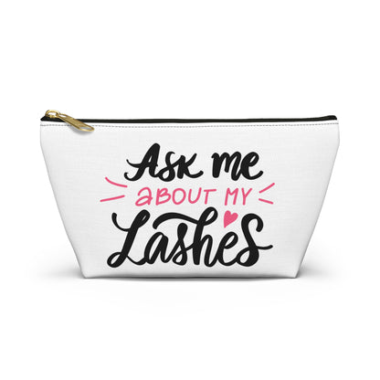 Pink Glam Studio Ask Me About My Lashes Pouch | T-Bottom | Hippsey Creations