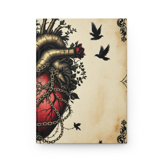 Dark Heart's Desire Hardcover Journal | 5x8 150 Pages | Hippsey Creations