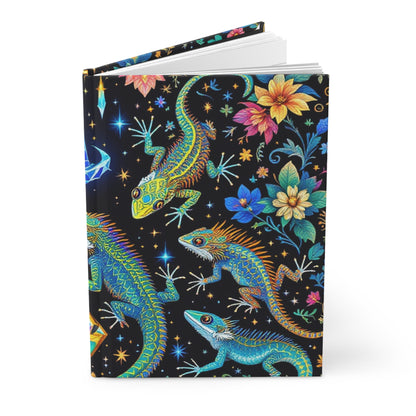 Prismatic Gecko Dreams Hardcover Journal | 5x8 150 Pages | Hippsey Creations