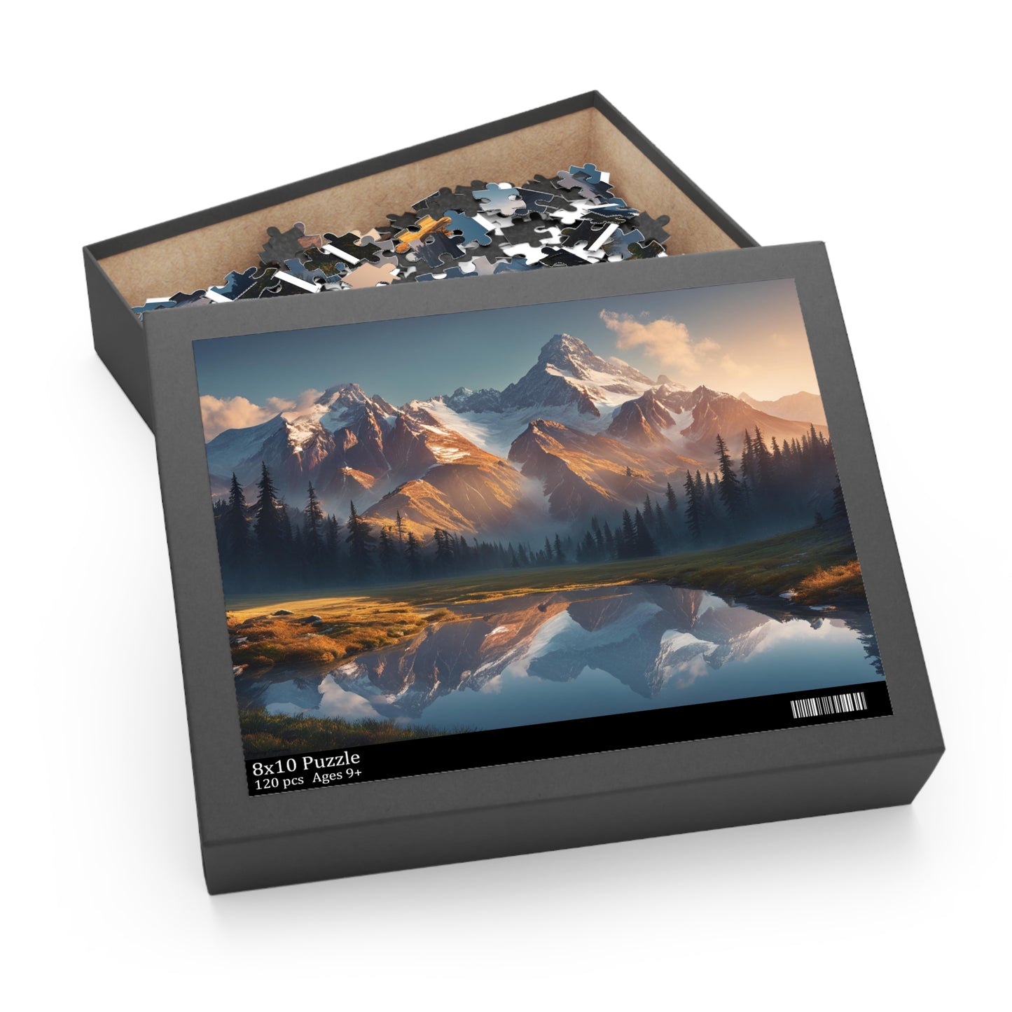 Majestic Mountain Puzzle | 120-500 Pieces | Hippsey Creations