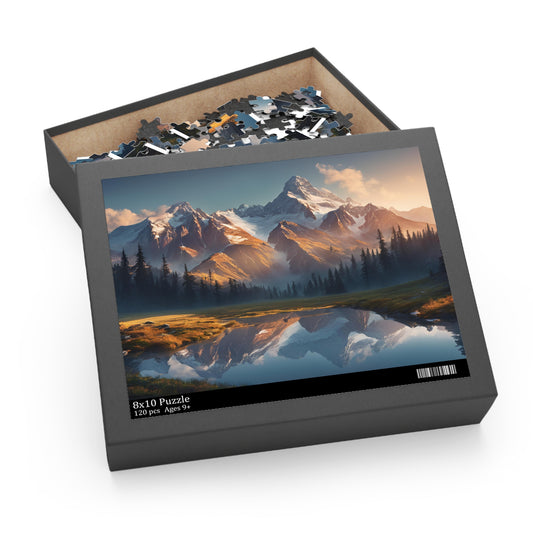 Majestic Mountain Puzzle | 120-500 Pieces | Hippsey Creations
