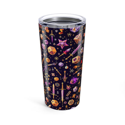Mystical Adventure Tumbler 20oz - Fantasy Design for Gamers, Gift for D&D Enthusiasts, Travel Mug, Unique Drinkware