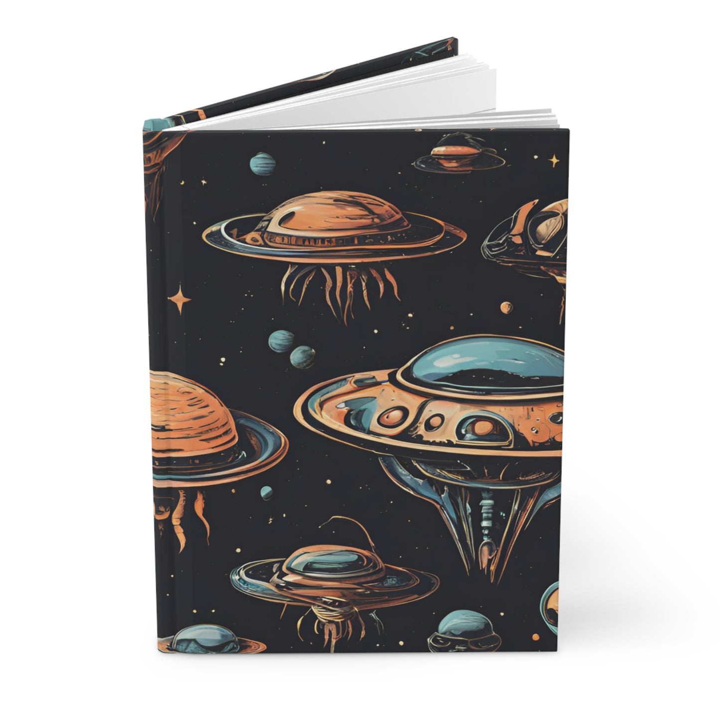 Interstellar Encounters Hardcover Journal | 5x8 150 Pages | Hippsey Creations