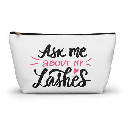 Pink Glam Studio Ask Me About My Lashes Pouch | T-Bottom | Hippsey Creations