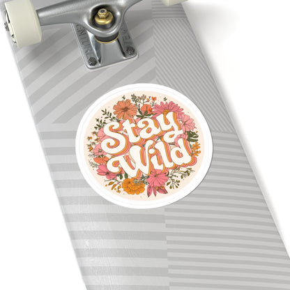 Stay Wild Sticker | Kiss-Cut Design | Hippsey Creations