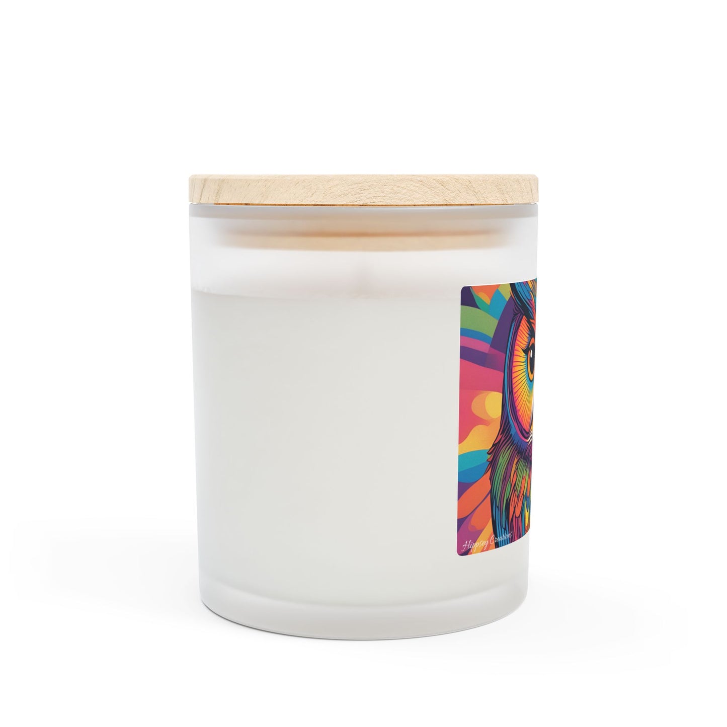 Owl Wisdom Soy Candle | 11oz Frosted Glass | Hippsey Creations